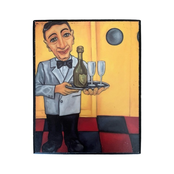 Vintage Set of (2) Will Rafuse 8x10 Wooden Wall Hanging Plaques - Picture 3 of 4